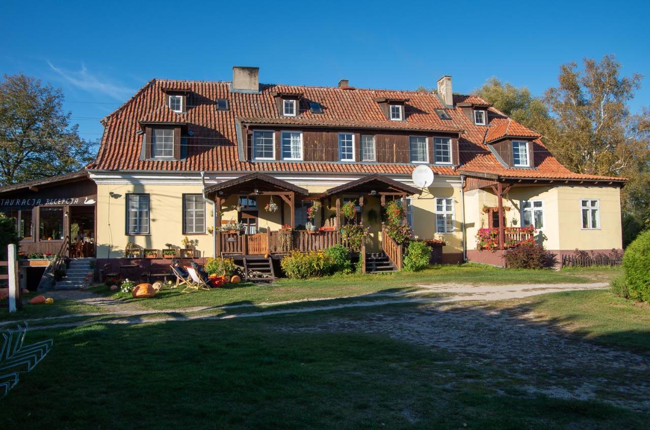 Folwark Luknajno Nad Jeziorem Sniardwy Gospoda Dziedzictwo Kulinarne Warmia-Mazury Mikołajki Exteriör bild